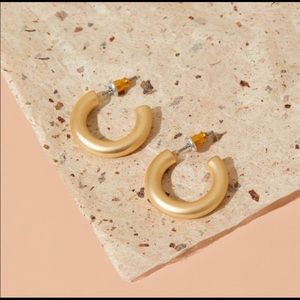Gold hoop earrings